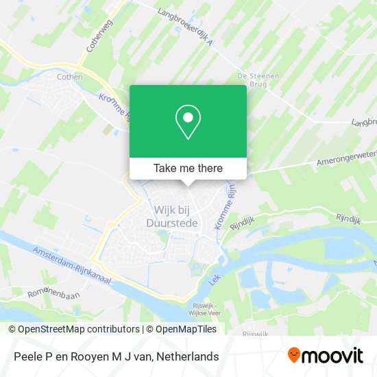 Peele P en Rooyen M J van map