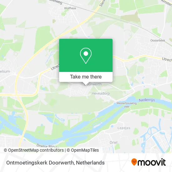 Ontmoetingskerk Doorwerth map