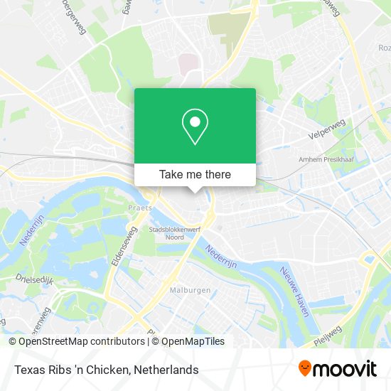 Texas Ribs 'n Chicken map