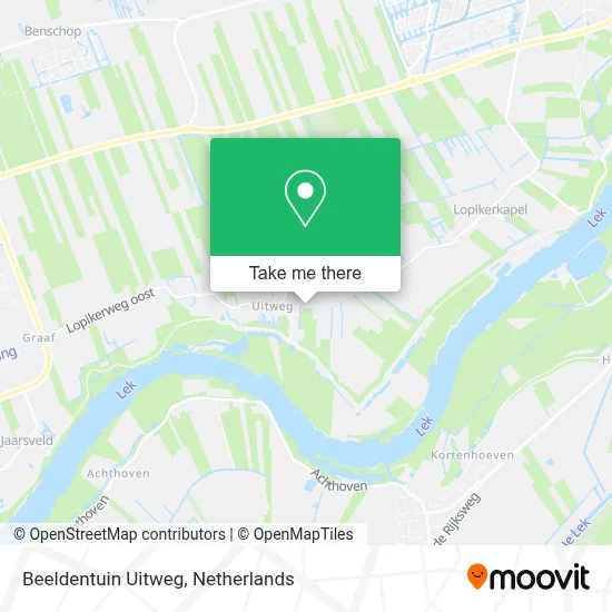 Beeldentuin Uitweg map