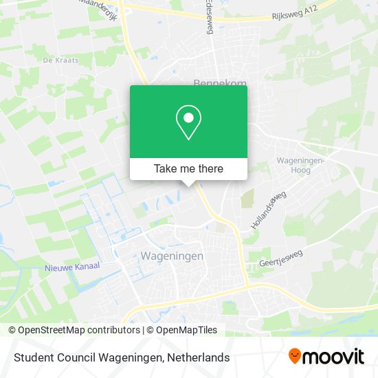 Student Council Wageningen map