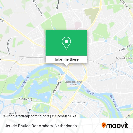Jeu de Boules Bar Arnhem map