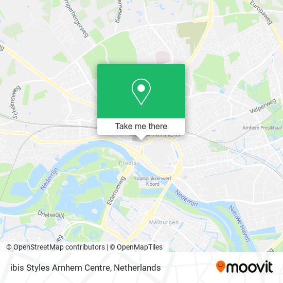 ibis Styles Arnhem Centre map