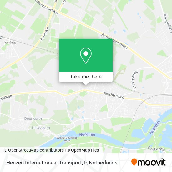 Henzen Internationaal Transport, P map