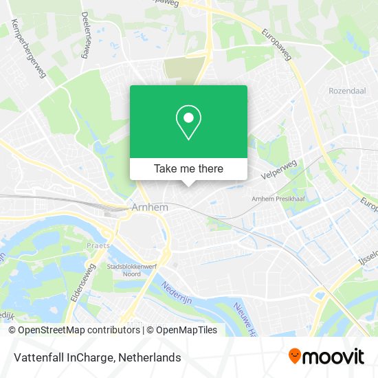 Vattenfall InCharge map