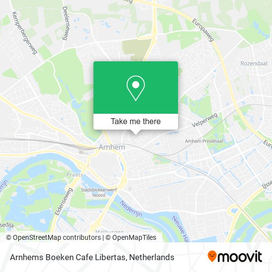 Arnhems Boeken Cafe Libertas map