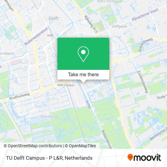 TU Delft Campus - P L&R map