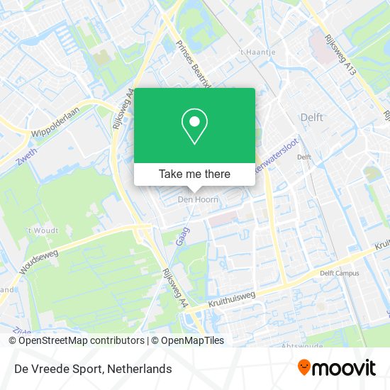 De Vreede Sport map