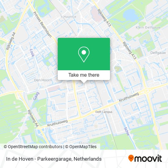 In de Hoven - Parkeergarage map