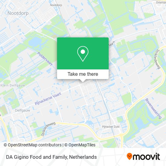 DA Gigino Food and Family map