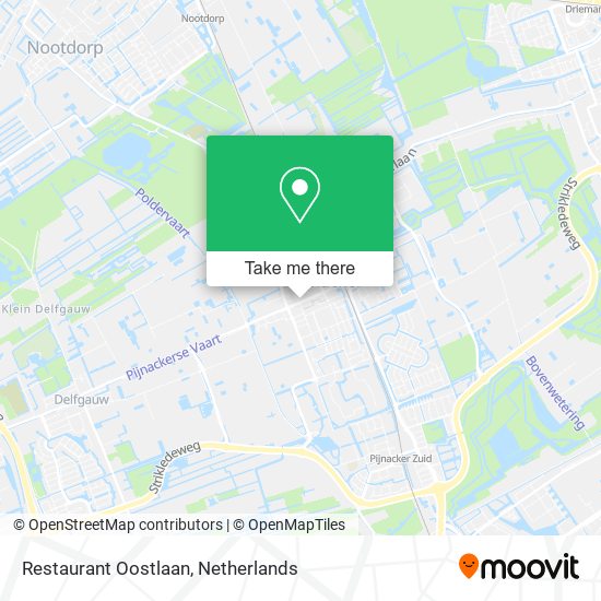 Restaurant Oostlaan map