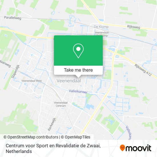 Centrum voor Sport en Revalidatie de Zwaai Karte