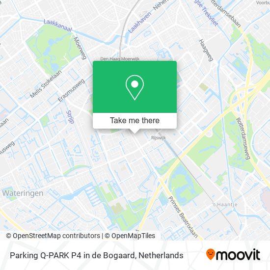 Parking Q-PARK P4 in de Bogaard map