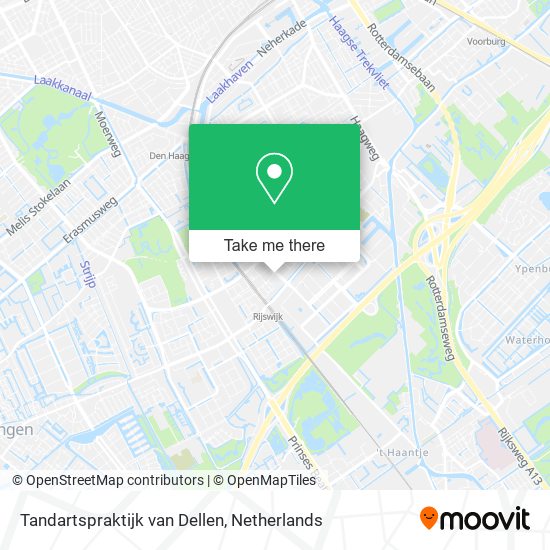 Tandartspraktijk van Dellen Karte