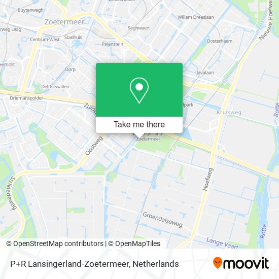 P+R Lansingerland-Zoetermeer Karte
