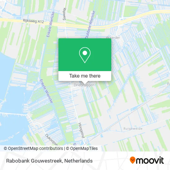 Rabobank Gouwestreek map