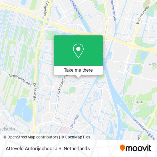 Atteveld Autorijschool J B map