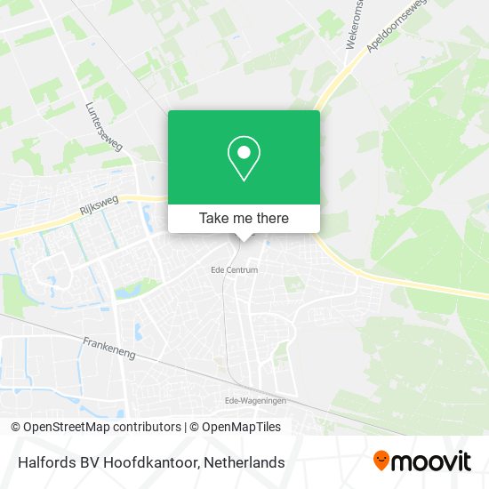 Halfords BV Hoofdkantoor map