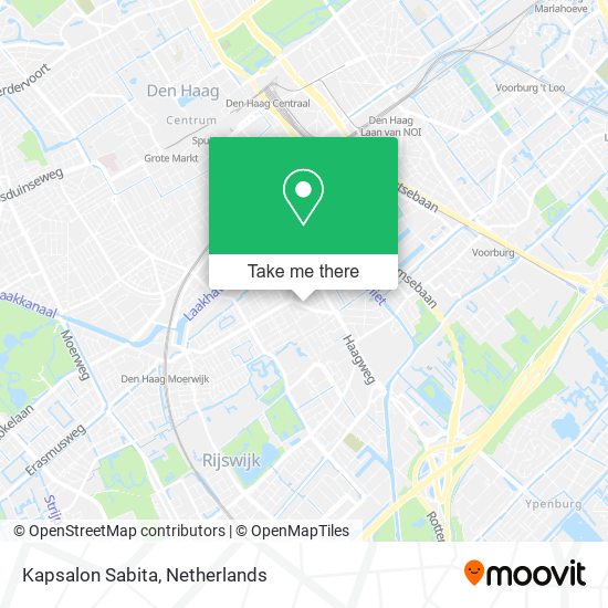 Kapsalon Sabita map