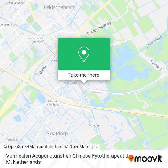 Vermeulen Acupuncturist en Chinese Fytotherapeut J M map