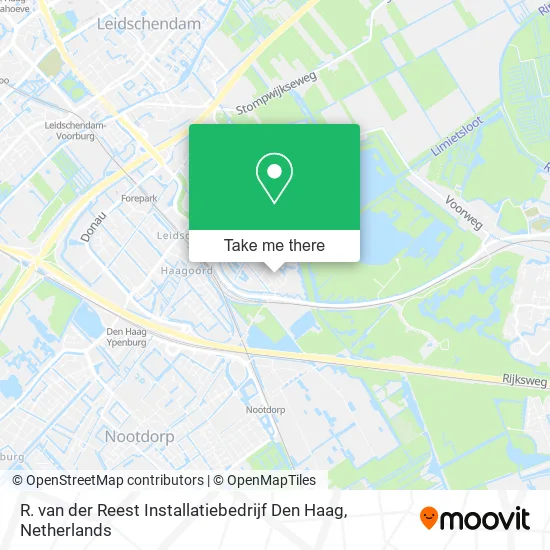 R. van der Reest Installatiebedrijf Den Haag Karte