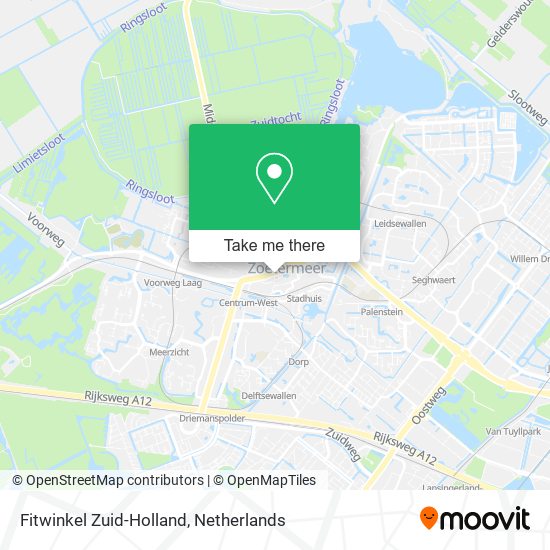 Fitwinkel Zuid-Holland map