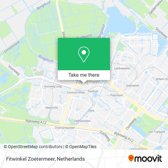 Fitwinkel Zoetermeer map