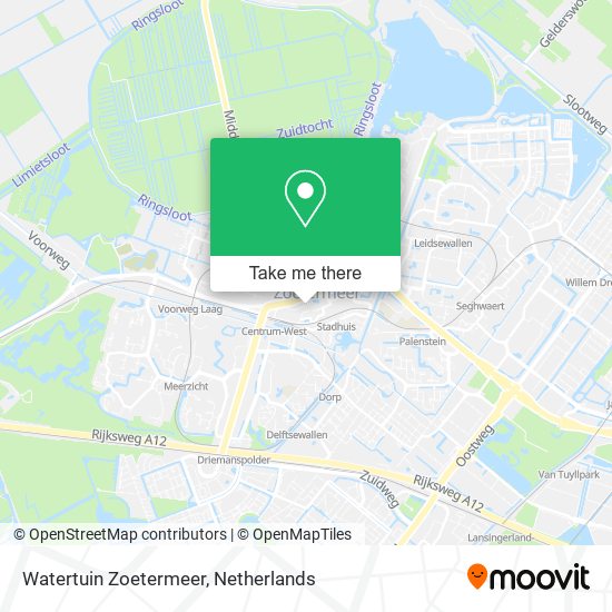 Watertuin Zoetermeer map