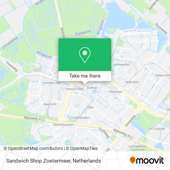 Sandwich Shop Zoetermeer map