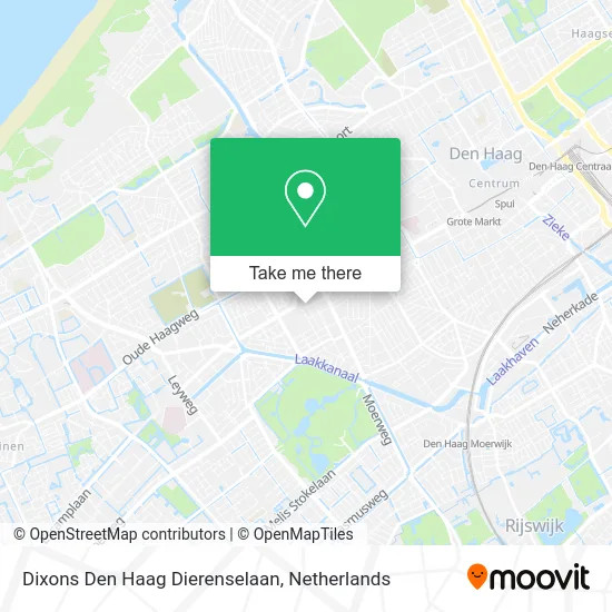 Dixons Den Haag Dierenselaan map