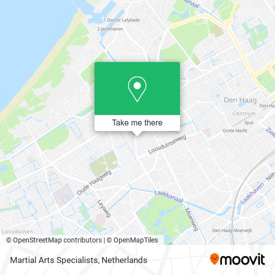 Martial Arts Specialists map