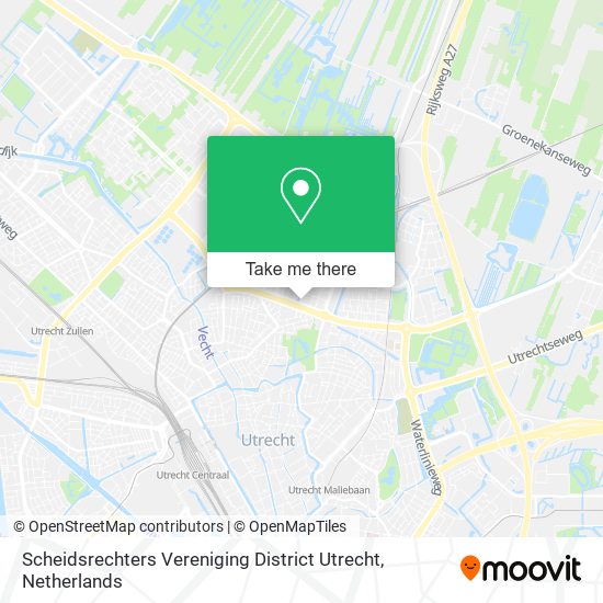 Scheidsrechters Vereniging District Utrecht map