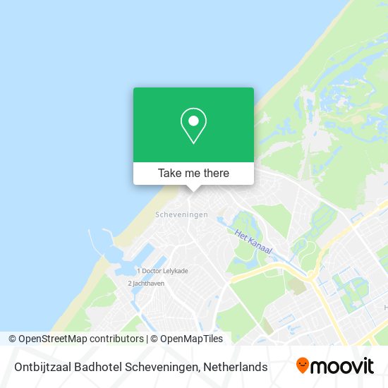 Ontbijtzaal Badhotel Scheveningen map