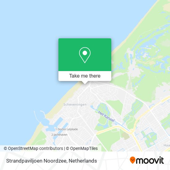 Strandpaviljoen Noordzee map