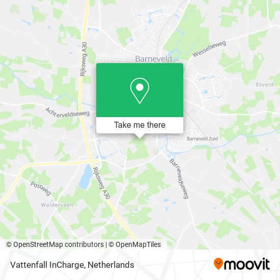 Vattenfall InCharge map