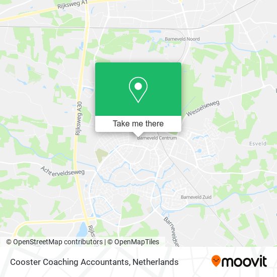 Cooster Coaching Accountants map