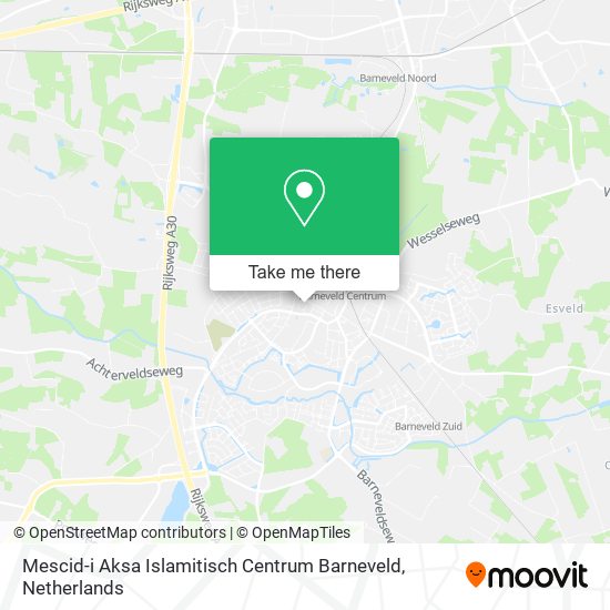 Mescid-i Aksa Islamitisch Centrum Barneveld map