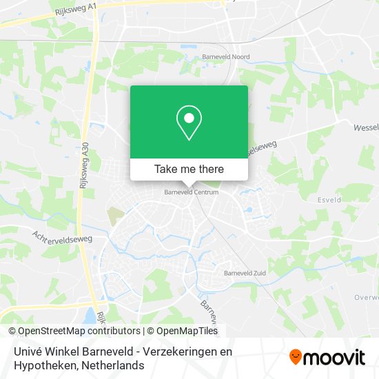 Univé Winkel Barneveld - Verzekeringen en Hypotheken Karte
