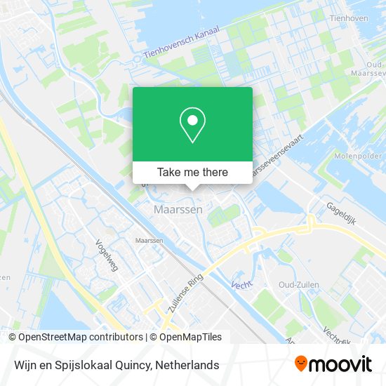 Wijn en Spijslokaal Quincy map