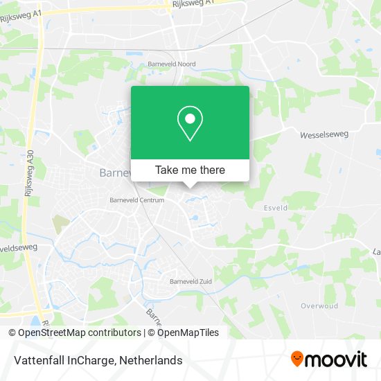 Vattenfall InCharge map