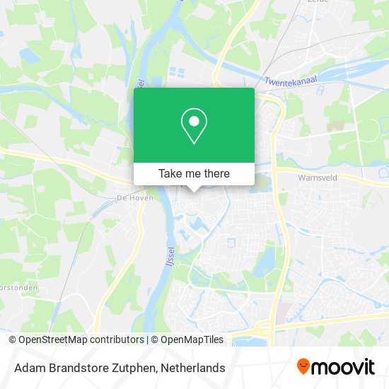 Adam Brandstore Zutphen map