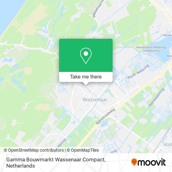 Gamma Bouwmarkt Wassenaar Compact map