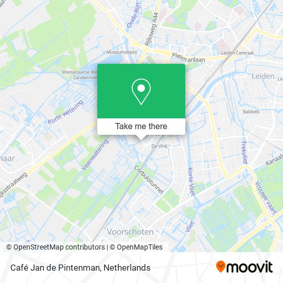 Café Jan de Pintenman map