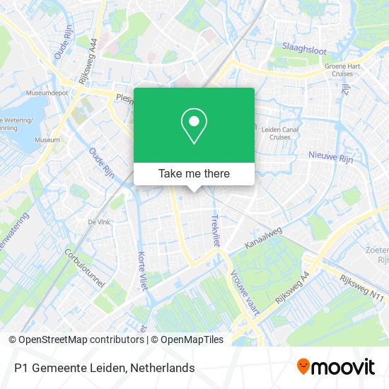 P1 Gemeente Leiden map