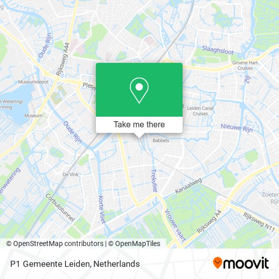 P1 Gemeente Leiden map