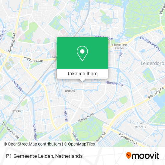 P1 Gemeente Leiden map