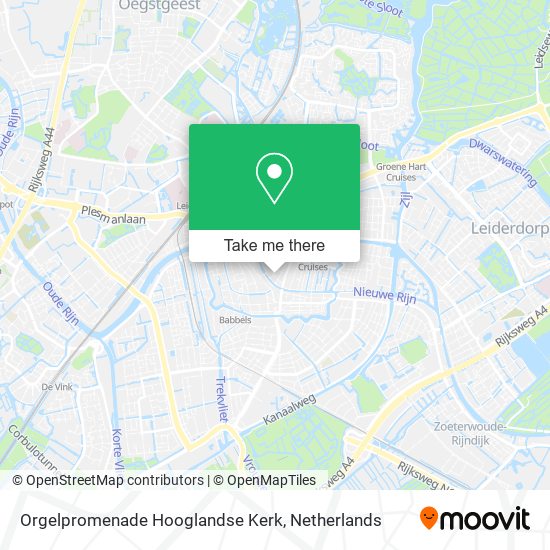 Orgelpromenade Hooglandse Kerk map