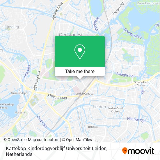 Kattekop Kinderdagverblijf Universiteit Leiden map