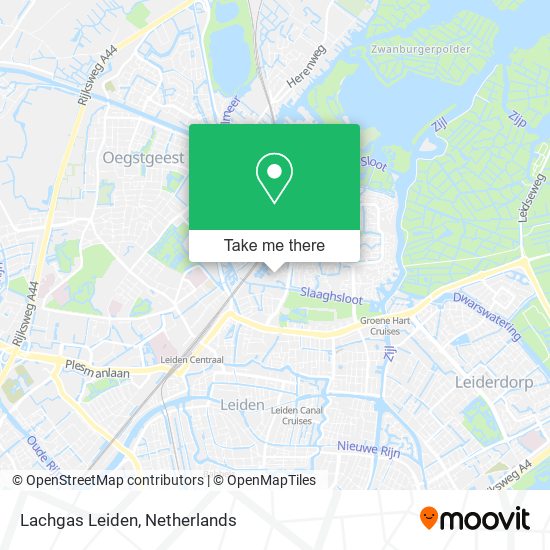 Lachgas Leiden map