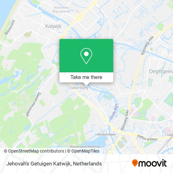 Jehovah's Getuigen Katwijk map